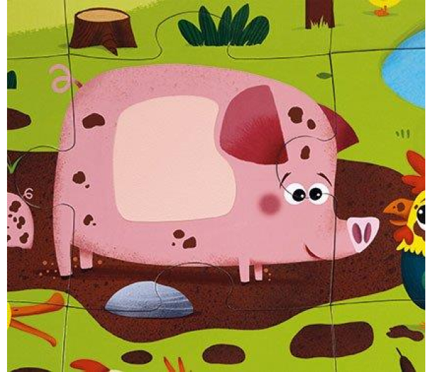 Janod Puzzle sensoryczne 20 elementów Farma - 1008606 - zdjęcie 9